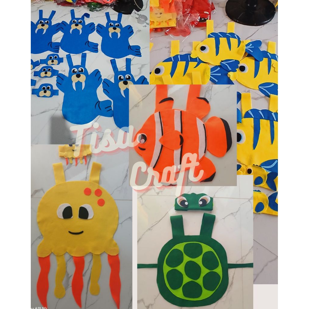 kostum hewan Laut lucu dari flanel