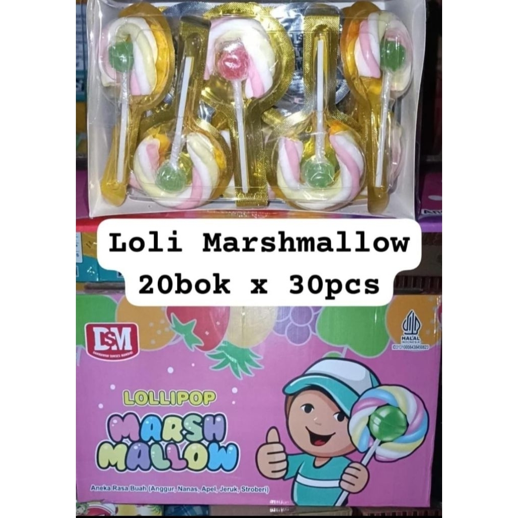

Permen Lunak Candy Lollipop Maresmello Isi 30 Pcs