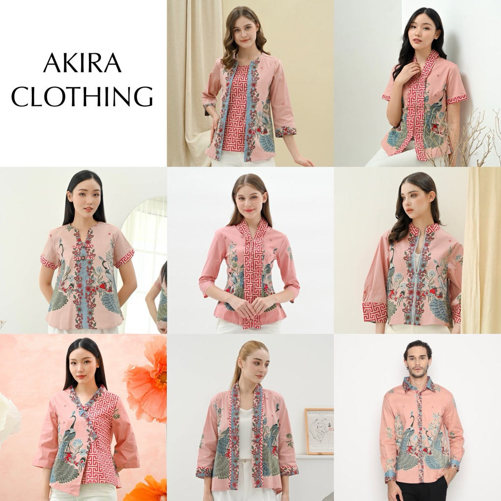 Atasan Batik Wanita Modern Pink BBB - Batik Couple - Batik Seragam - Batik Unik - Dress Batik - Bati