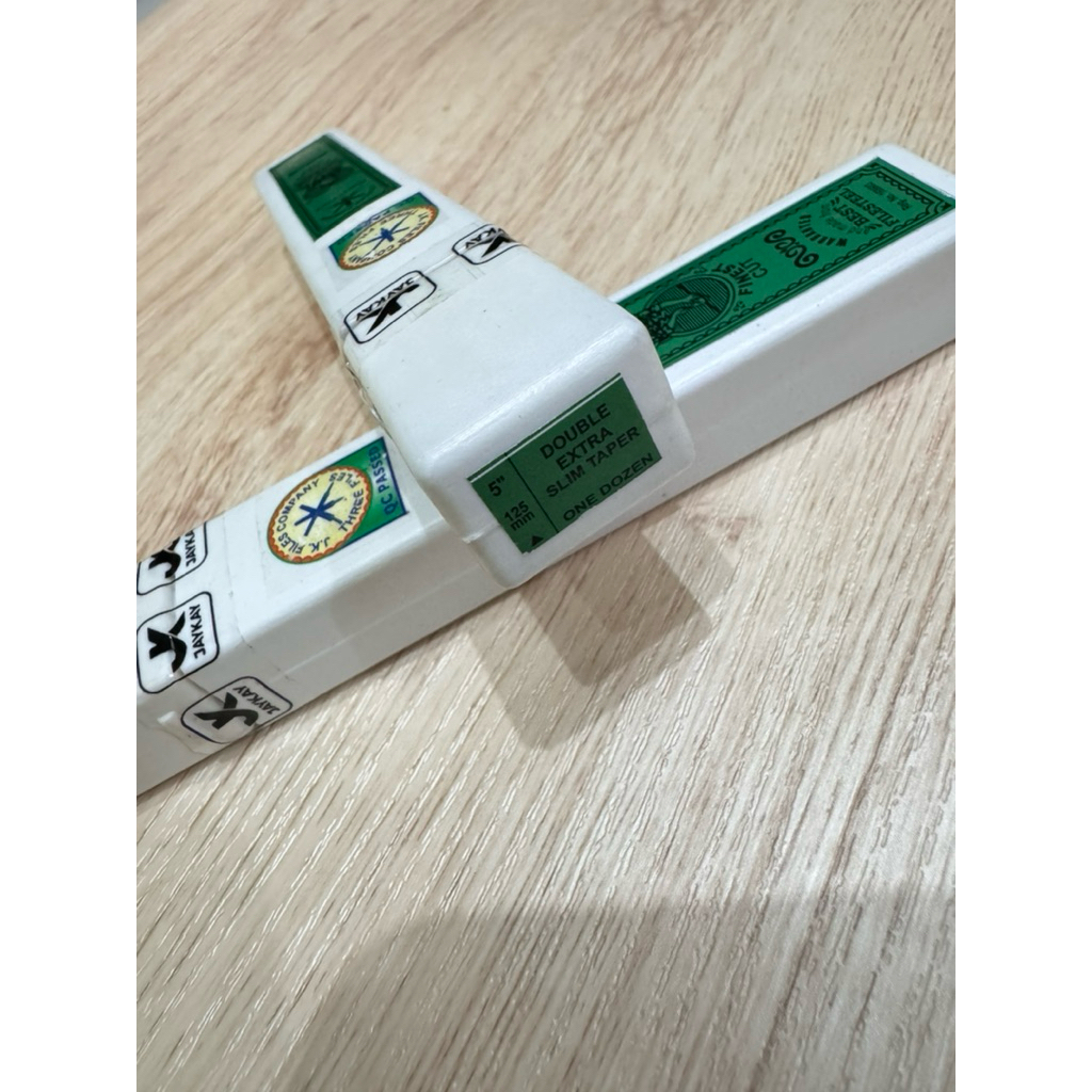 (12PCS) Promo kikir gergaji palang tiga 5" double extra ORI | Kikir gergaji JK Files 5" | Kikir indi