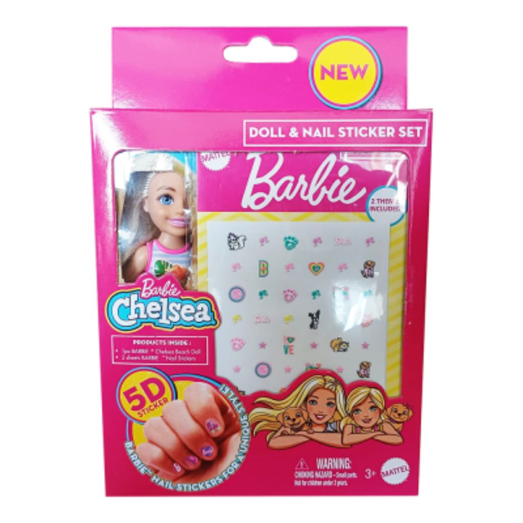 Barbie Chelsea + Set Stiker Kuku Assorted