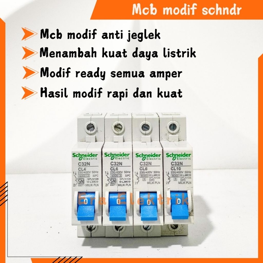 Mcb modif anti jeglek mcb modif PLN mcb PLN mcb 1phase 2a 4a 6a 10a 16a 20a 25a 35a 50a