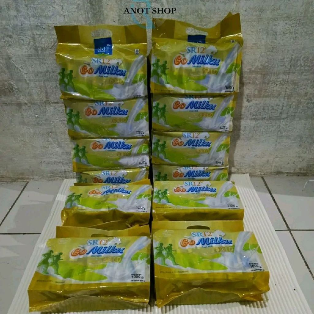 

Go Milku SR12 Susu Kambing Etawa Asli Paket 1Ball isi 40 Kemasan Sachet Rasa Gold Rekomendasi Usia Dewasa