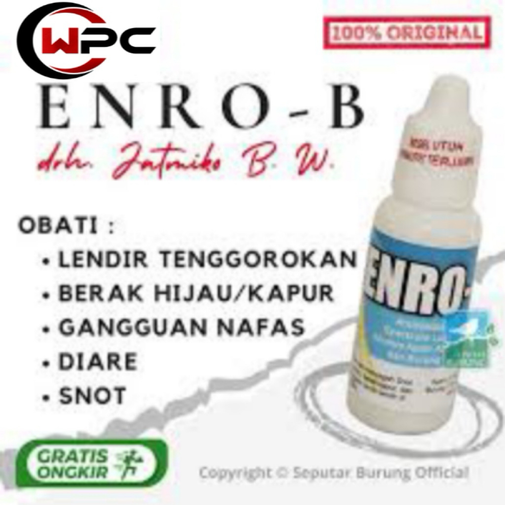ENRO-B obat burung sakit pernafasan pelek mencet
