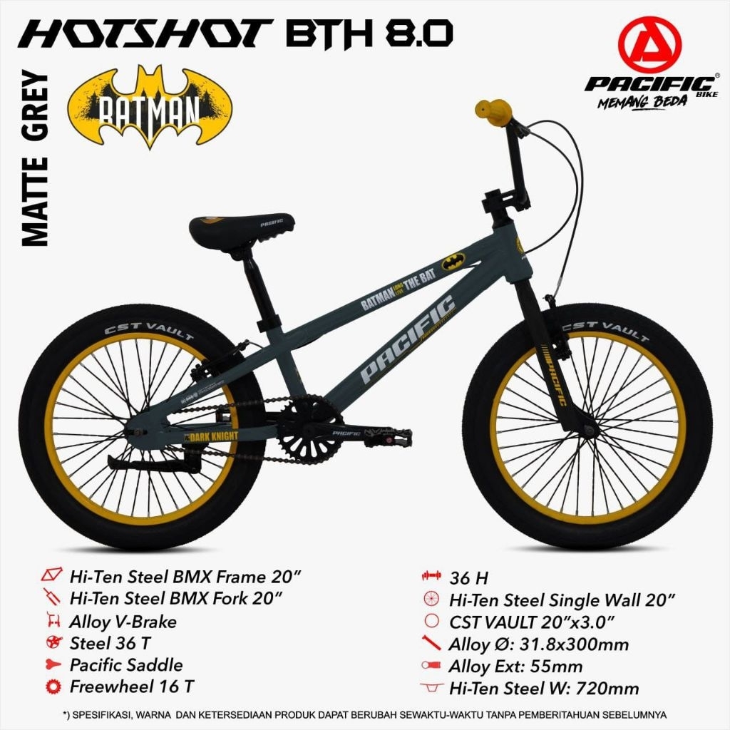 SEPEDA BMX 20" INCH PACIFIC HOTSHOT BTH 8.0