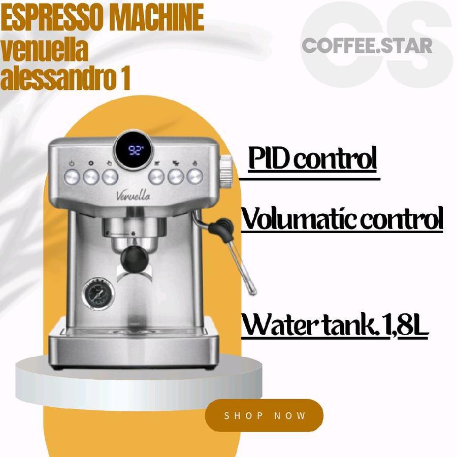 Venuella Espresso Machine Alessandro 1 Water Tank 1,8L