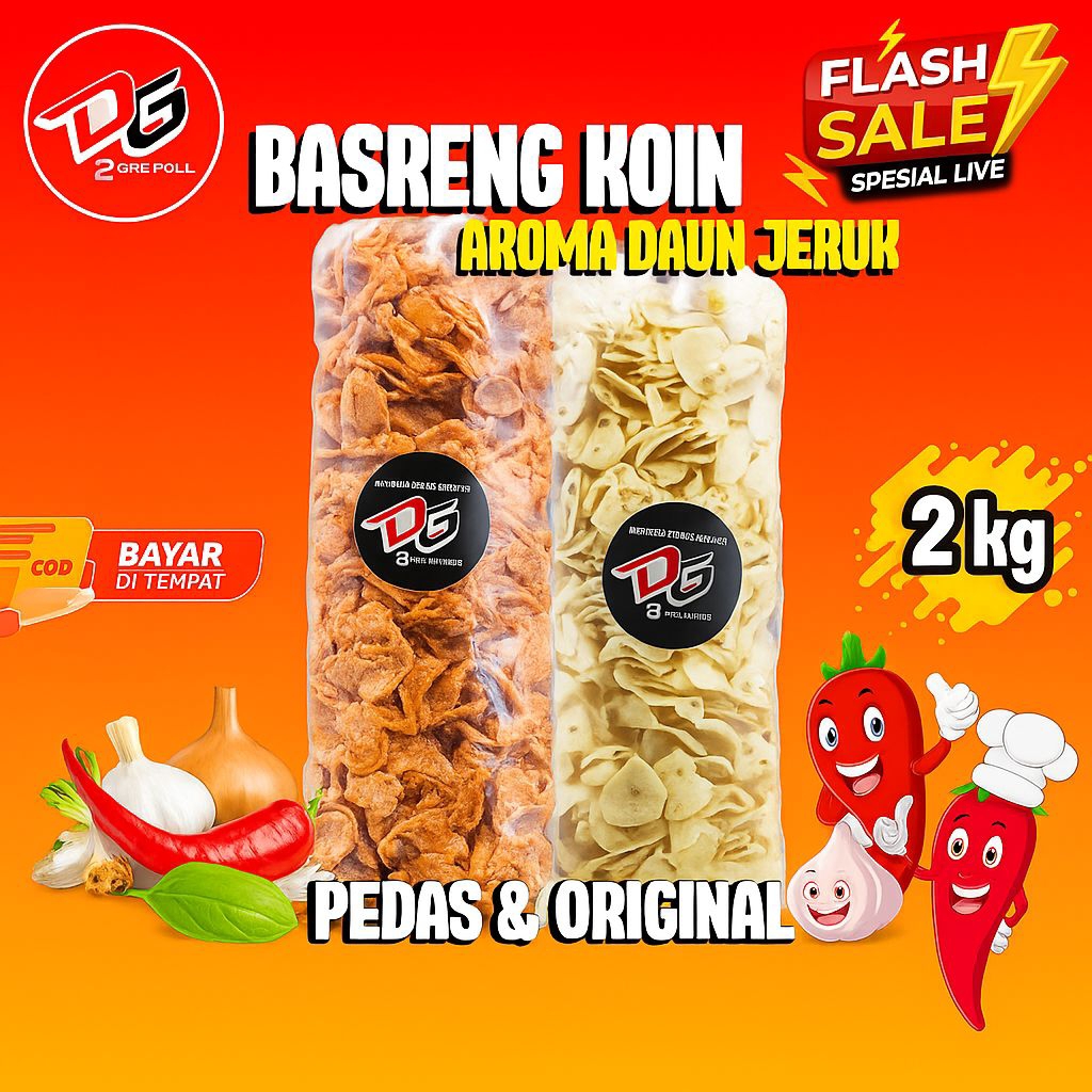 

BASRENG KOIN DAUN JERUK 2Kg