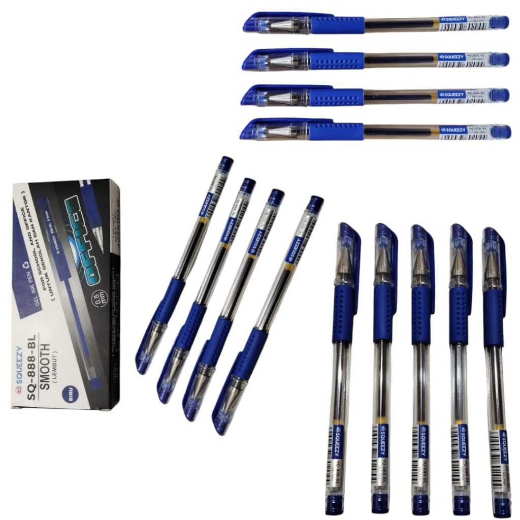 

Pulpen Gel - Gel Pen Ink Office 0.5mm Tinta Biru 1 Pcs Murah