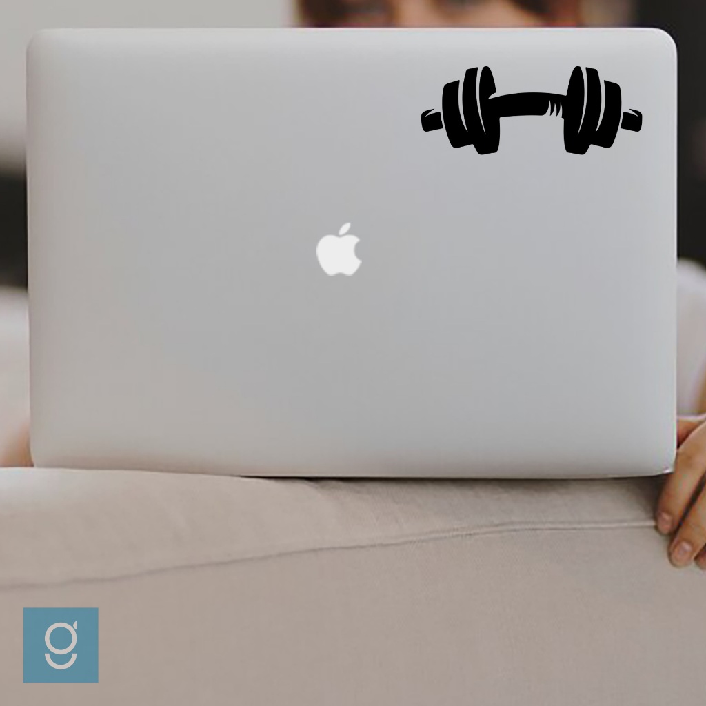 

Stiker Barbel Cutting Sticker Custom Gym Dekorasi Laptop