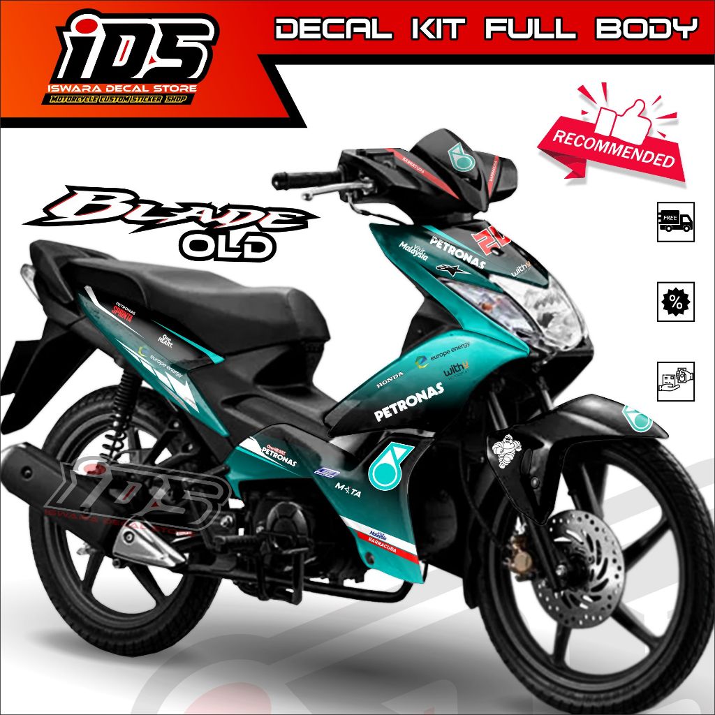 Decal Sticker Blade Old Decal Blade Old Stiker Blade 110 125 Old Full Body OLD Petronas