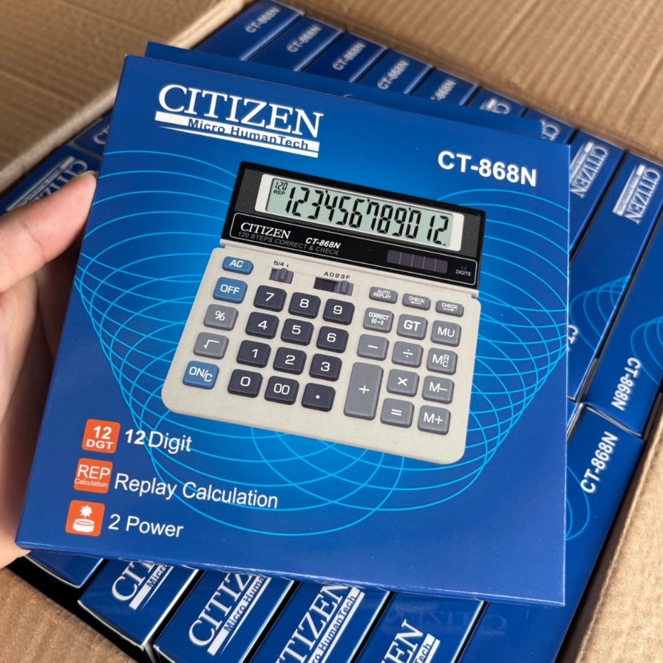 

Kalkulator Calculator Check CT 868 N 12 Digit Murah FREE BATERAI Dual 2 Power Kalkulator Sekolah Kantor Warung Dagang CITIZEN 868L