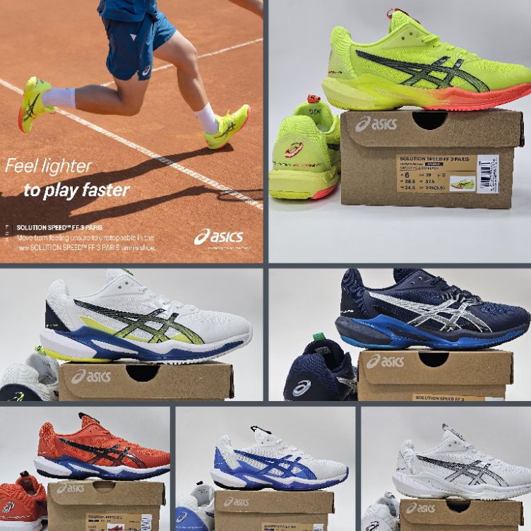 KODE J27J Sepatu Tenis Lapangan Asics Resholusion Spees FF3