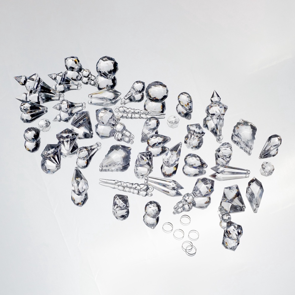 KODE Q89E Bandul Tirai Kristal Bulat  Kristal Diamond  Bandul Kristal Baso  Kristal Akrilik  Bandul 