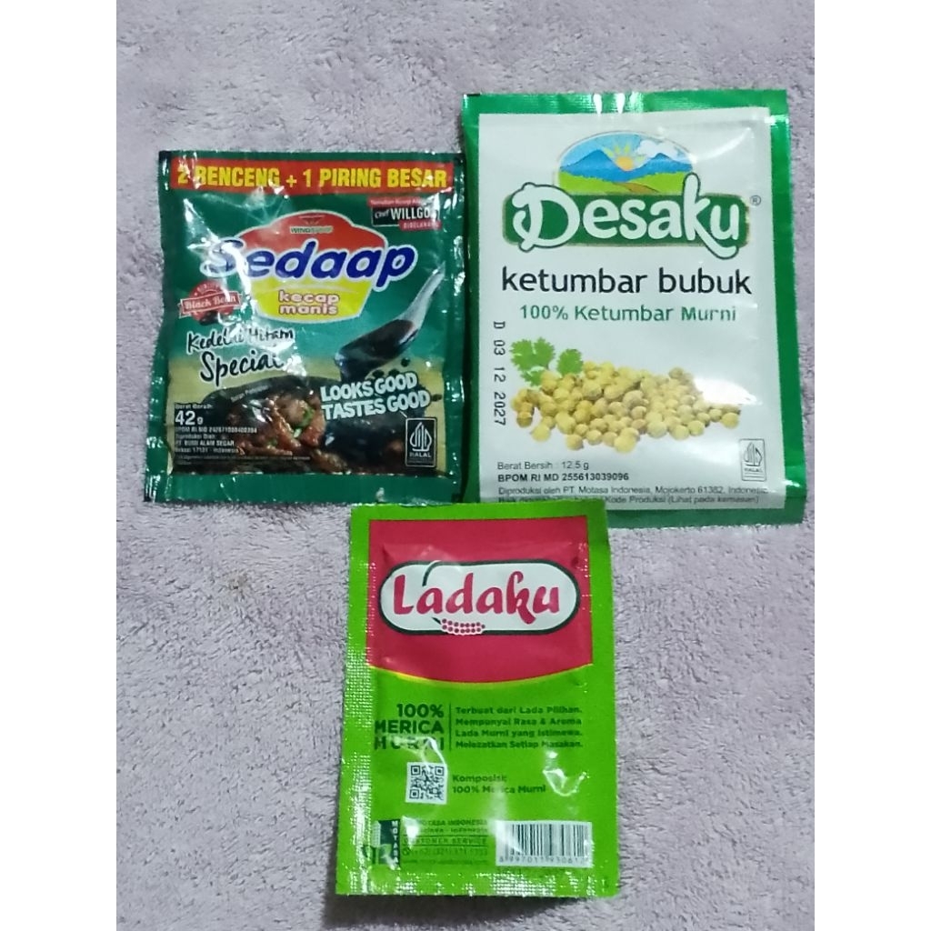

Kecap Sedaap+Ketumbar Bubuk+Ladaku Paket 2Ah (TRB126)