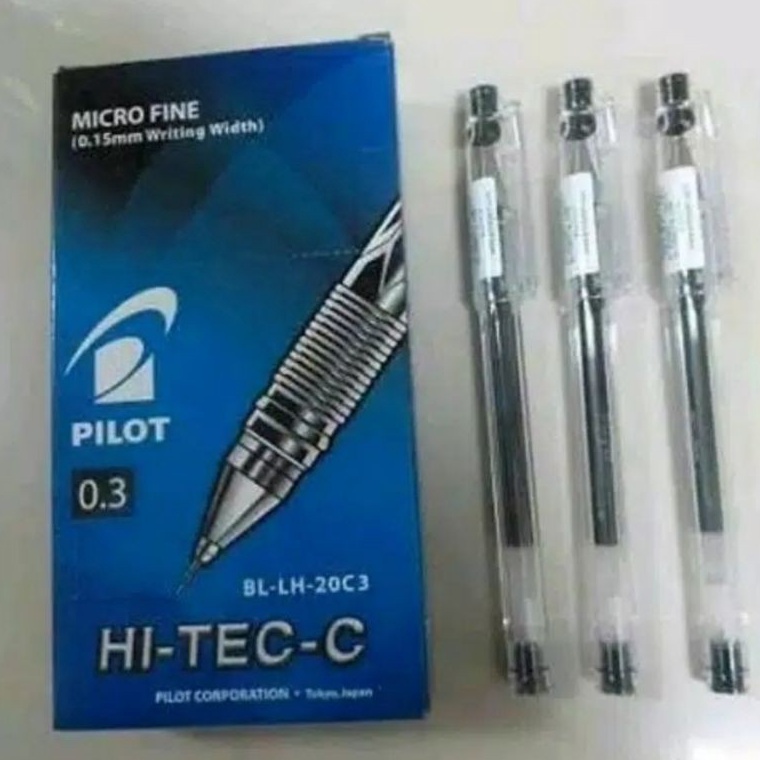 

KODE K35J Pulpen Pilot HitechC 3mm Original 12 Pcs