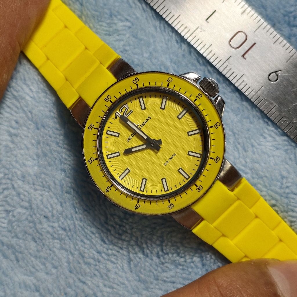 Jam Jacques Lemans 1-1707 Yellow Bekas