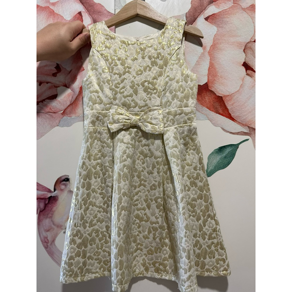 Dress pesta anak gold