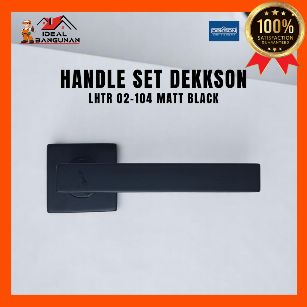 HANDLE SET DEKKSON LHTR 02-104 MATT BLACK | HANDLE WARNA HITAM MINIMALIS MERK DEKKSON SATU SET | HAN
