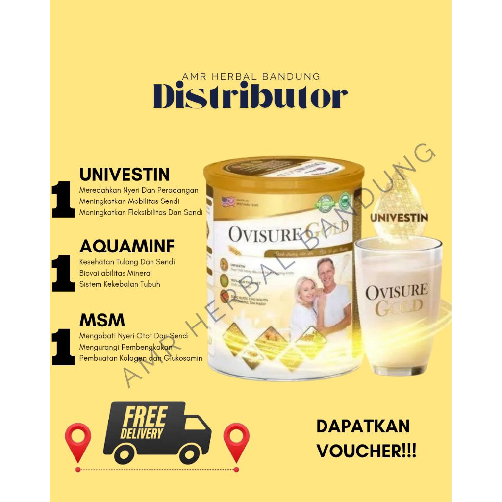 

OVISURE GOLD Asli USA KALENG 650 Gram- Susu Nabati Untuk Kesehatan Tulang dan Sendi