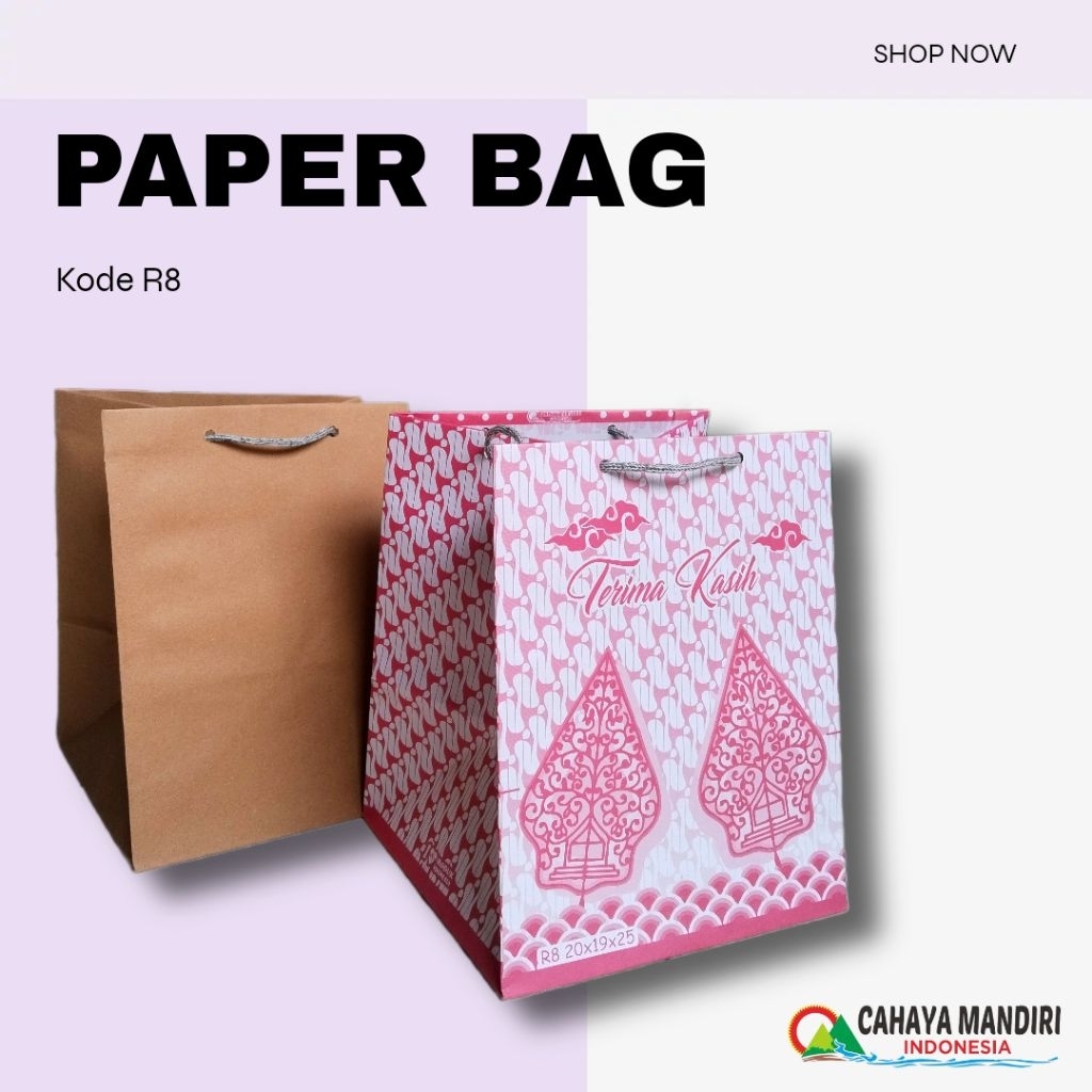 

PAPERBAG DUS NASI R8 (size 20x19x25) PAPER BAG HAJATAN