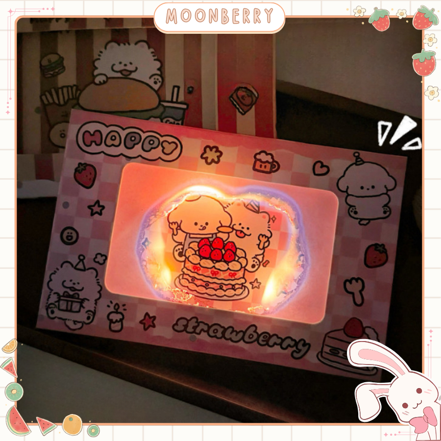 

Burning Card Kartu Ucapan Ulang Tahun DIY Postcard Surprise Gift Flame Burning Greeting Card