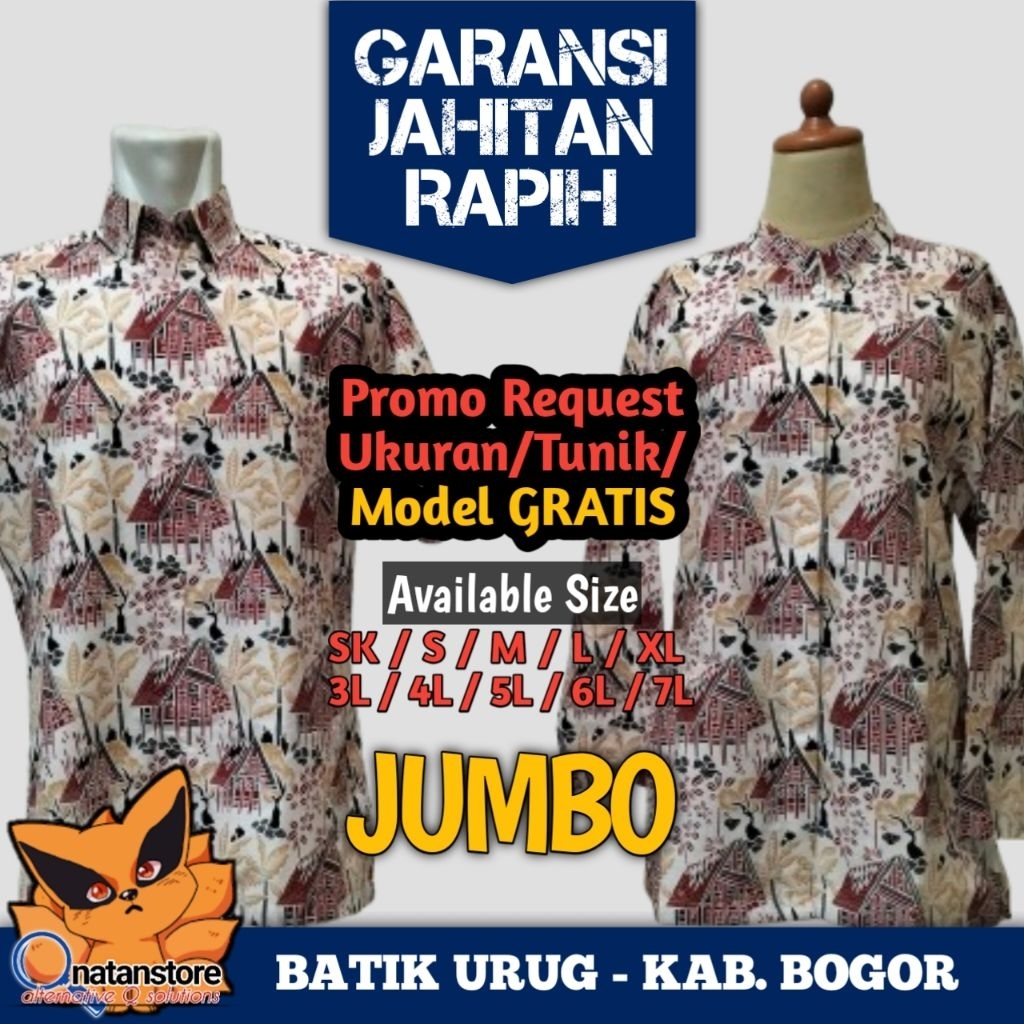 baju batik urug/seragam urug/kampung urug
