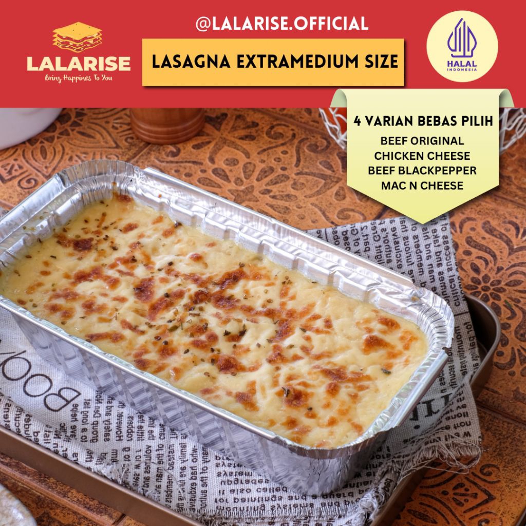 

Lasagna Extramedium Beef Chicken Blackpepper Mac n Cheese Homemade Frozen Food Praktis