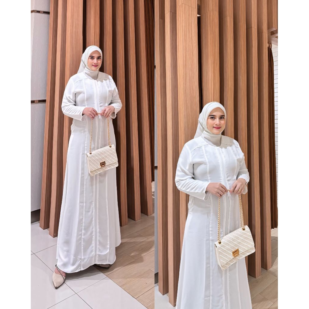 nadhira gamis putih