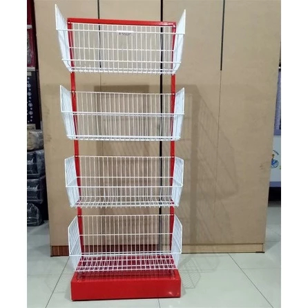 (KURIR INSTANT) RAK Mega Master RAK Chiki SNACK susun 4 RAK DISPLAY RAK SERBAGUNA