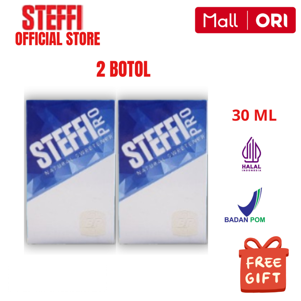 

Steffi Pro 2 Botol 30 ML Pemanis Alami Dari Daun Stevia 100%