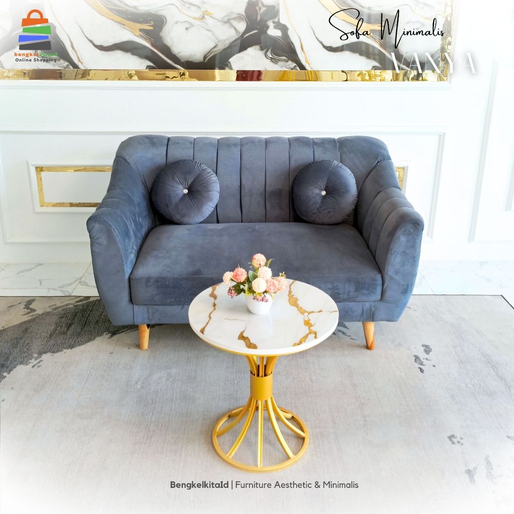Sofa Ruang Tamu Vanya | Sofa Minimalis | Sofa Aesthetic | Sopa Minimalis Ruang Tamu