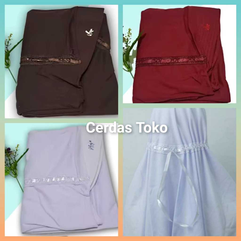 hijab kerudung anak sekolah SD bahan kaos jilbab bergo tali serut anak perempuan