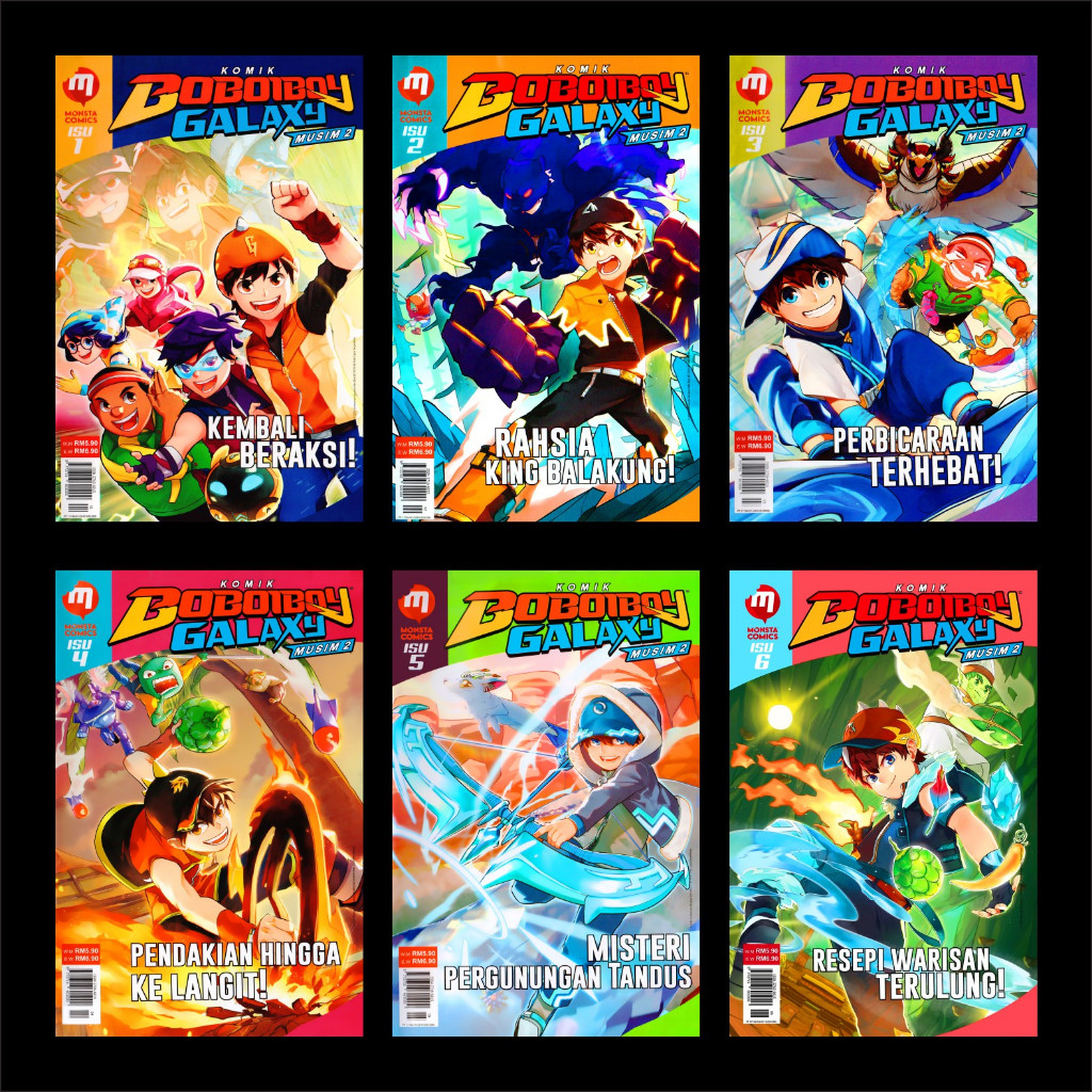 Buku seri komik Boboiboy Galaxy - musim 2