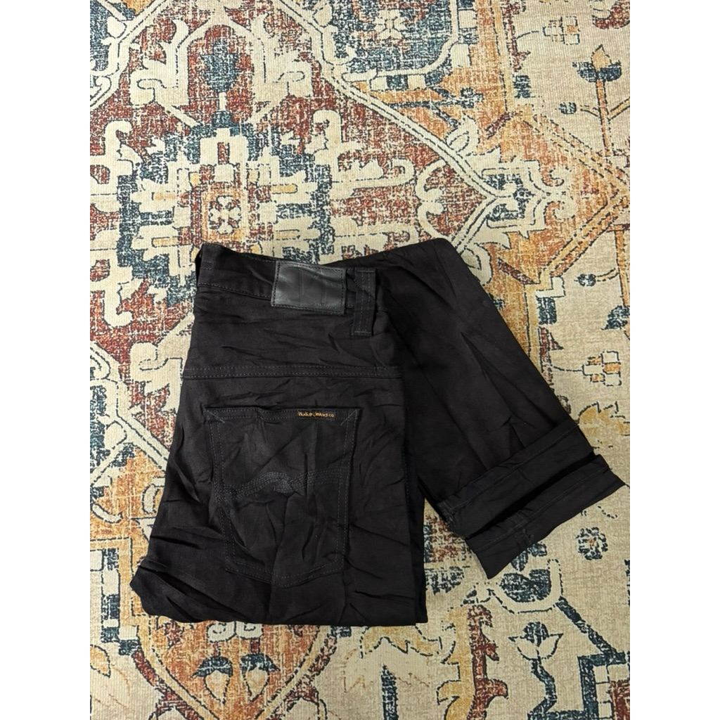 NUDIE  JEANS TAPE TED BLACK