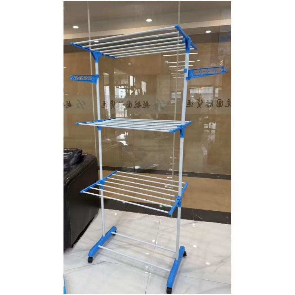 Jemuran handuk stainless jemuran Lipat 4 susun Rak Jemuran Handuk stainless jemuran handuk Stainless