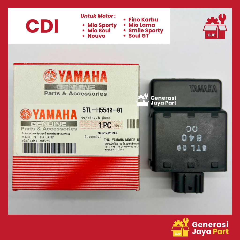 Unit Comp CDI 5TL-H5540-01 CDI Pengapian Mio Sporty Pnp Mio Soul Nouvo Fino Karbu Mio Lama Smile Spo