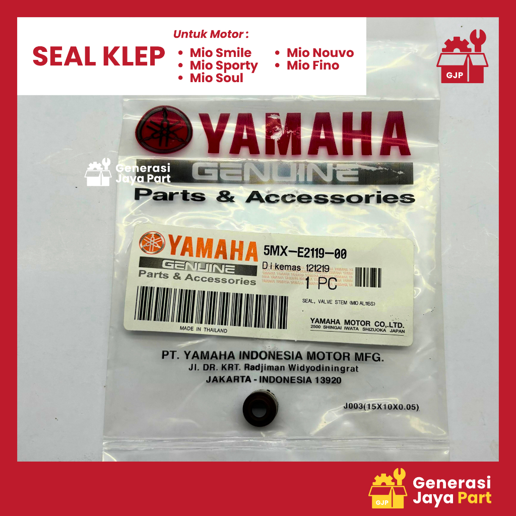 Seal Sil Klep 5MX-E2119-00 Mio Lama Smile Sporty Soul Nouvo Fino Karbu | SEAL KLEP | YAMAHA | Asli O