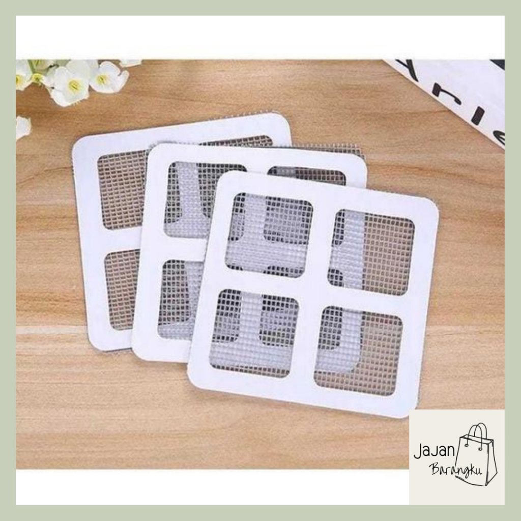 Saringan Pembuangan Saluran Air Stiker Kawat Nyamuk Penambal Lubang Nyamuk Kotak Tempel