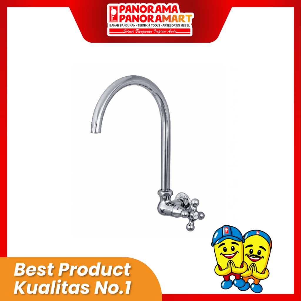 KRAN WASHBAK DINDG WASSER TINGGI TC 040 B / KRAN WASHBAK / KRAN CUCI PIRING DINDING / KRAN DAPUR