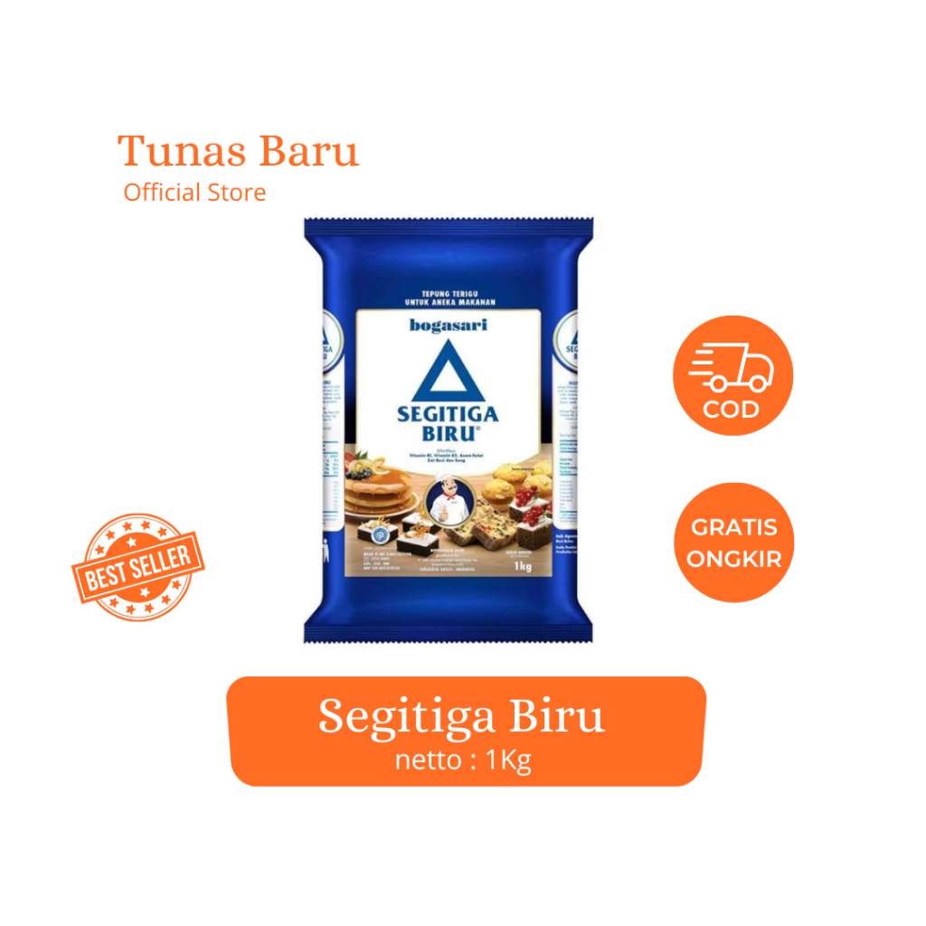 

Bogasari Segi Tiga Premium Tepung Terigu (1Kg)