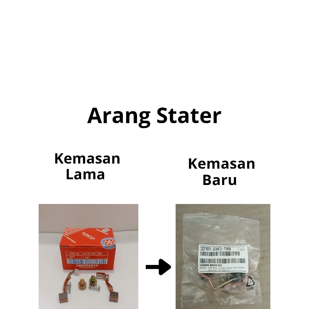 [IDP] Arang Stater/Karbon Stater/Carbon Brush Honda, Beat, Grand, Kharisma