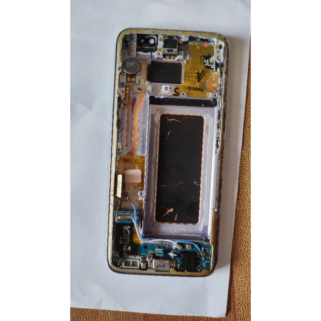 part copotan originl untuk Samsung s8 lcd frame Bazel tombol on off bibxy sensor notif warna plus co