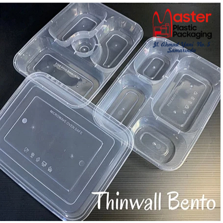 Thinwall Bento Sekat - 5 Pcs