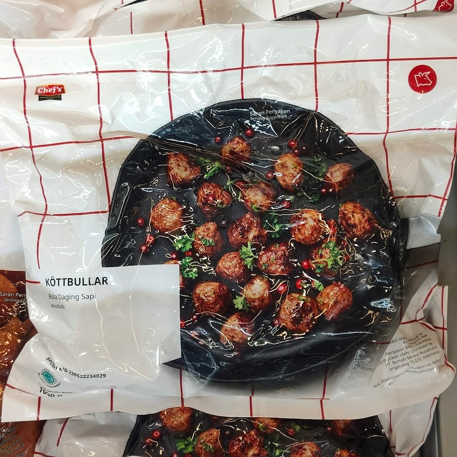 

Bola Daging Sapi / Baso Daging IK3A Kottbullar 1000gr (Gojek only)