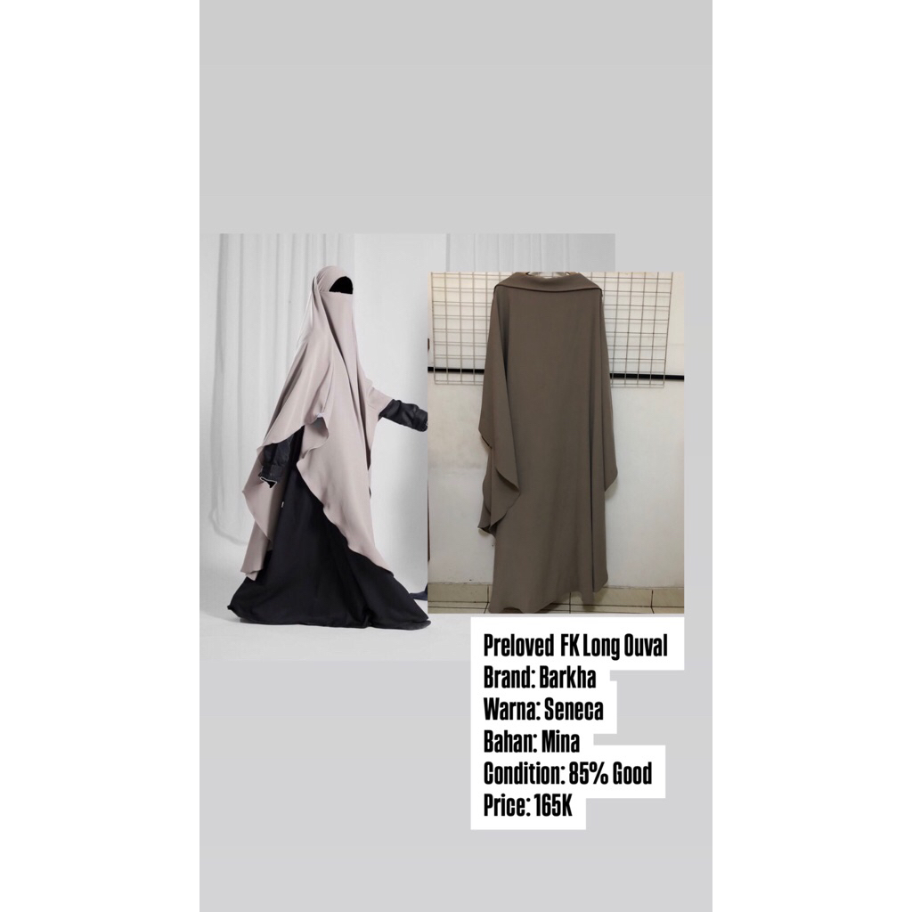 preloved FK long ouval Barkha