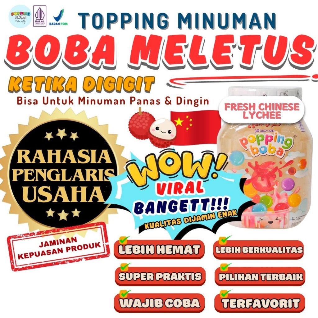 

PoppingBobaMeletusDimulutCocokDengan HAAN Bubuk Es Krim Ice Cream Powder - Popping Boba 500 Gram | Cocok Untuk Semua Jenis Minuman