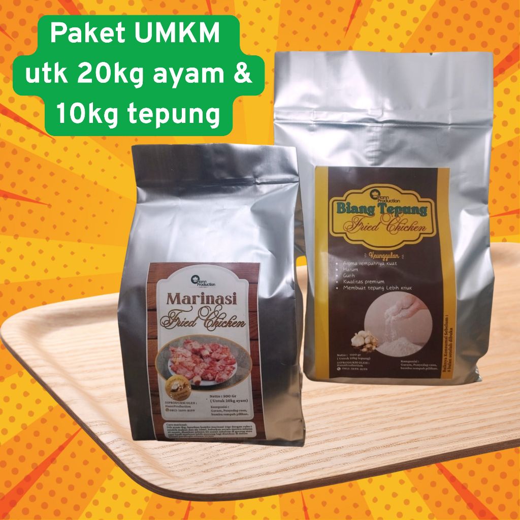 

Marinasi Fried chicken dan Biang Tepung fried chicken untuk UMKM