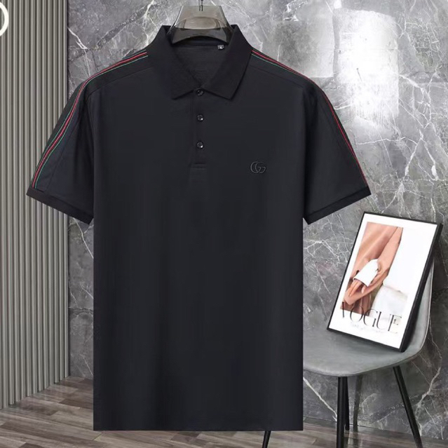 kaos polo pria kaos berkerah pria hitam