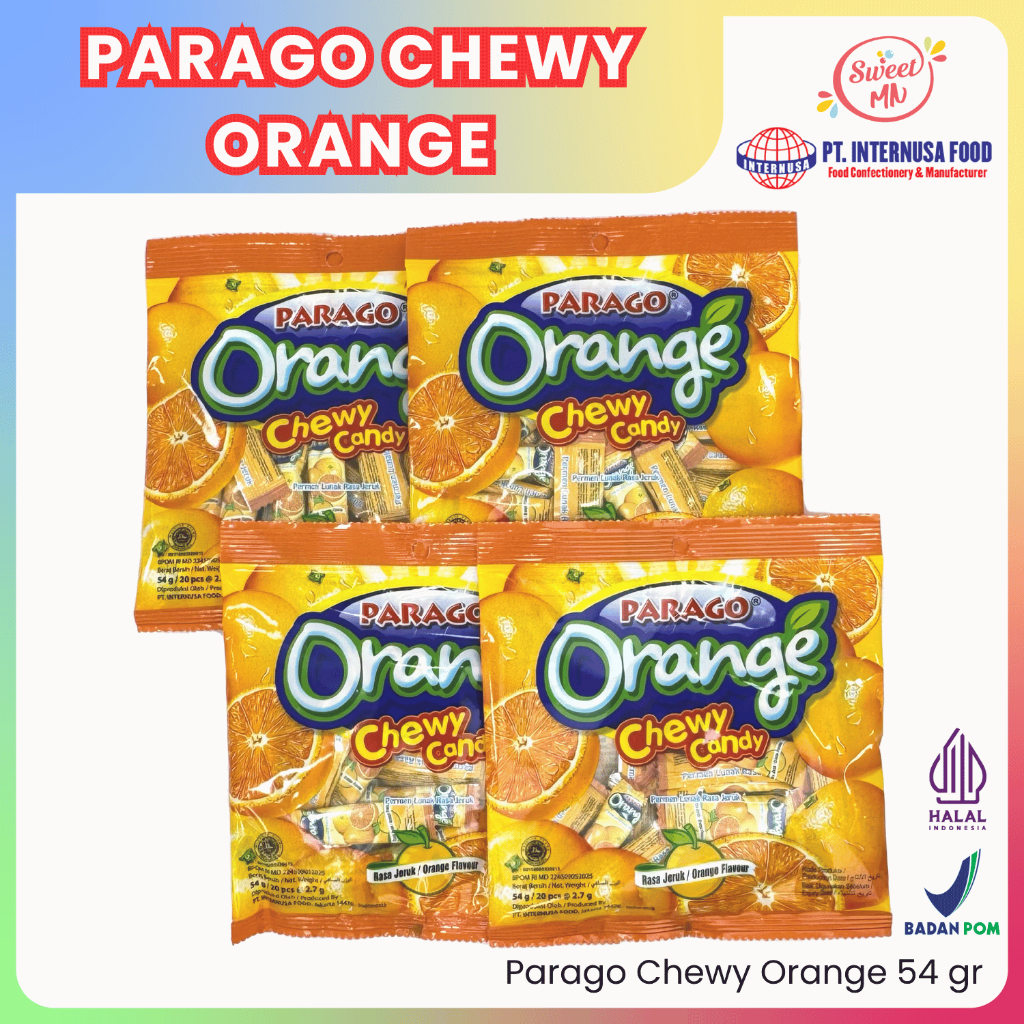 

Permen Parago Chewy Orange 4x54 gr