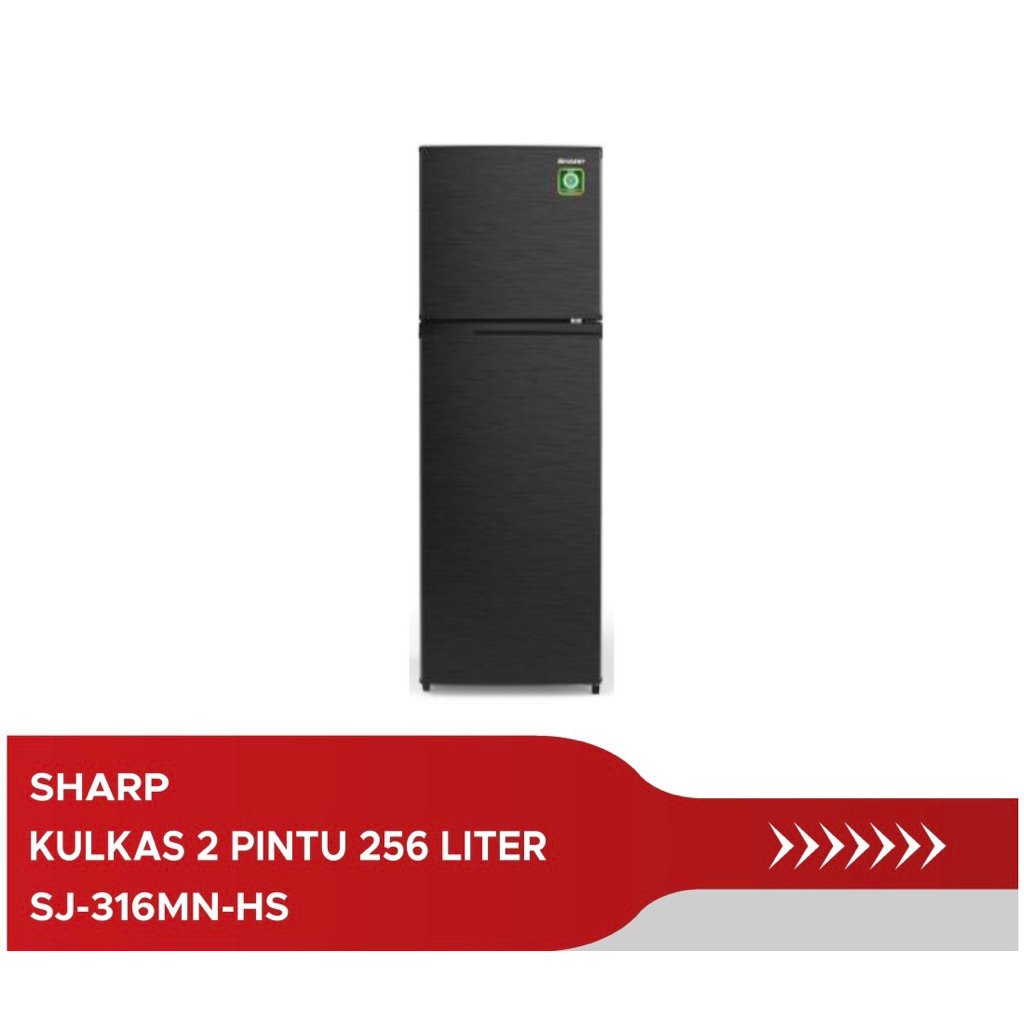 Kulkas 2 Pintu Sharp SJ 316 MNHS / 316MNHS / SJ316 Original SJ-316MN-HS
